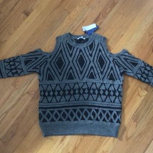 Rebecca minkoff Cold shoulder sweater. Size L